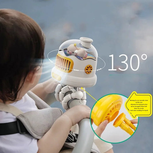 Stroller Fan Baby Safe – Portable Bladeless Cooling for On-the-Go Comfort